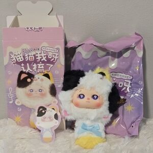 BABOO Meow Comb & Mirror Set, confirmed Three-Flowered Kitty